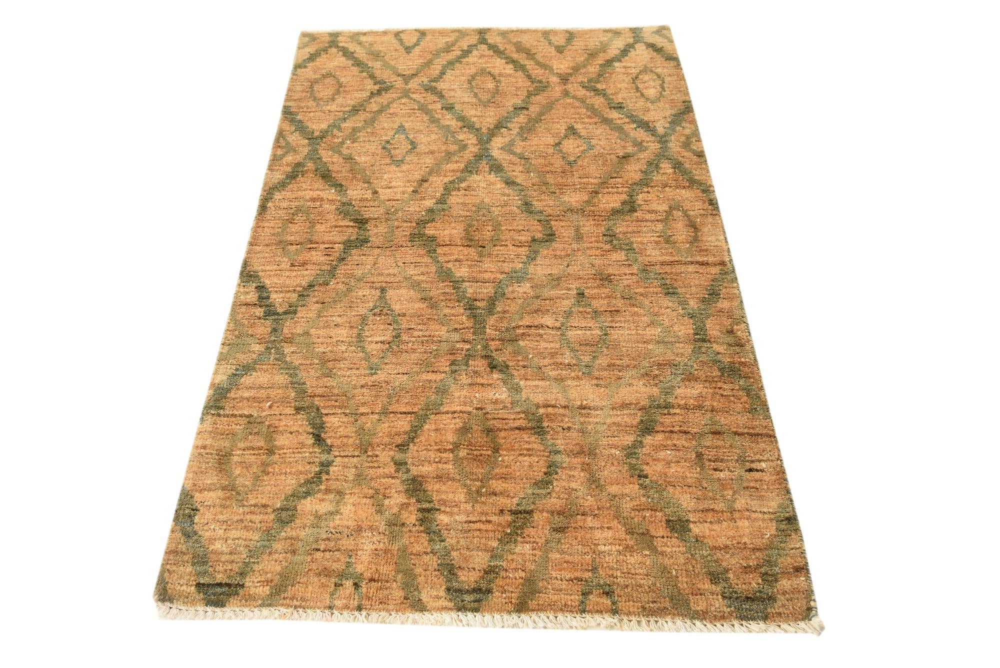 3' x 5' 4 Hand Knotted Modern Ziegler Rug