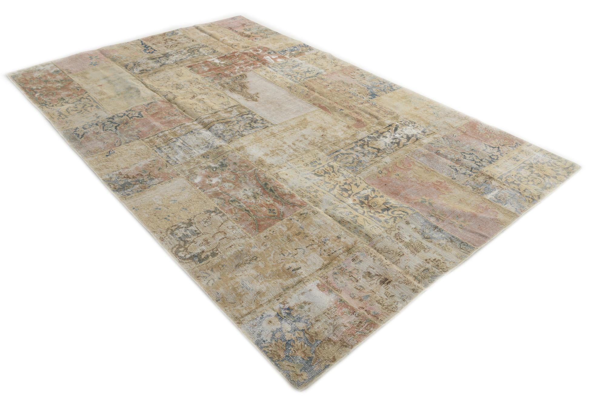6' 8 x 10' 3 Hand Knotted Ultra Vintage Persian Wool Rug