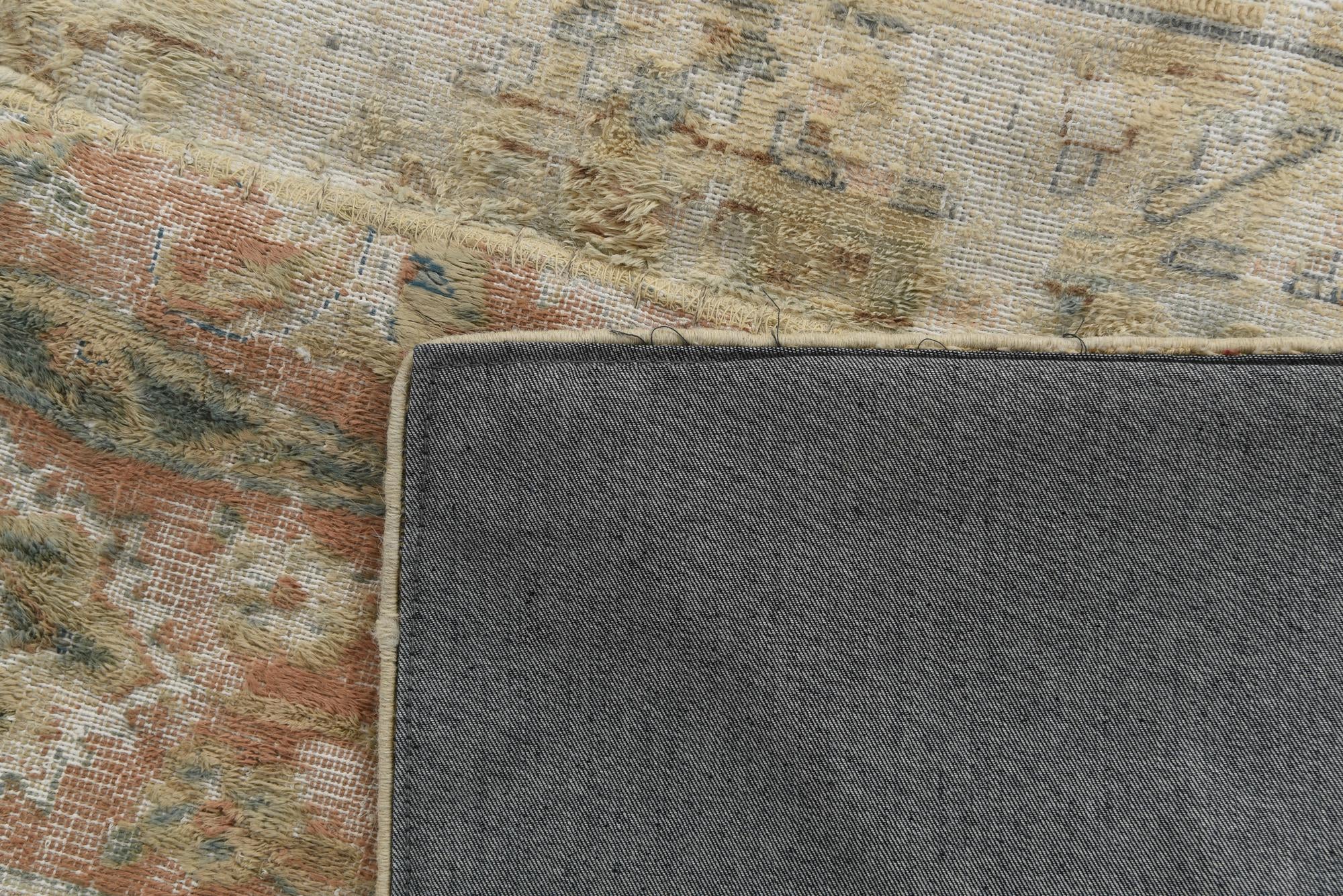 6' 8 x 10' 3 Hand Knotted Ultra Vintage Persian Wool Rug