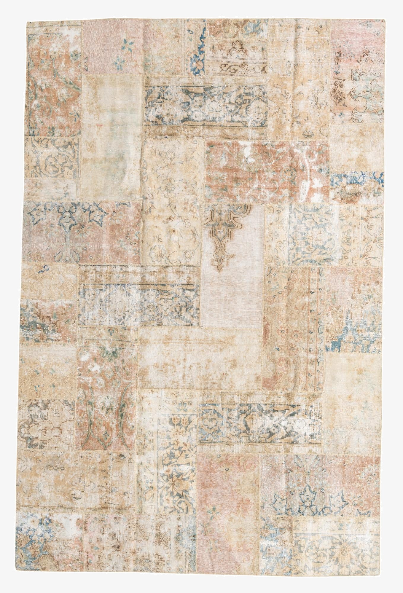 6' 8 x 10' 3  Hand Knotted Ultra Vintage Persian Wool Rug