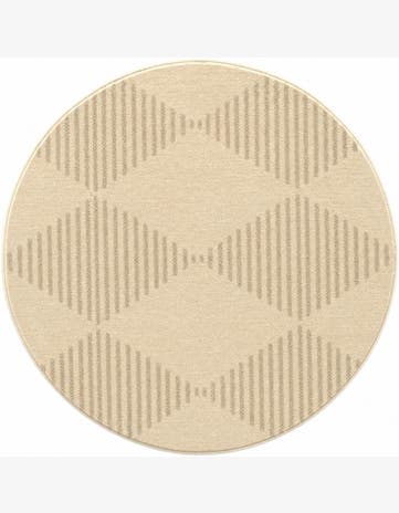 Dade · Geometric diamond rug, ivory and beige