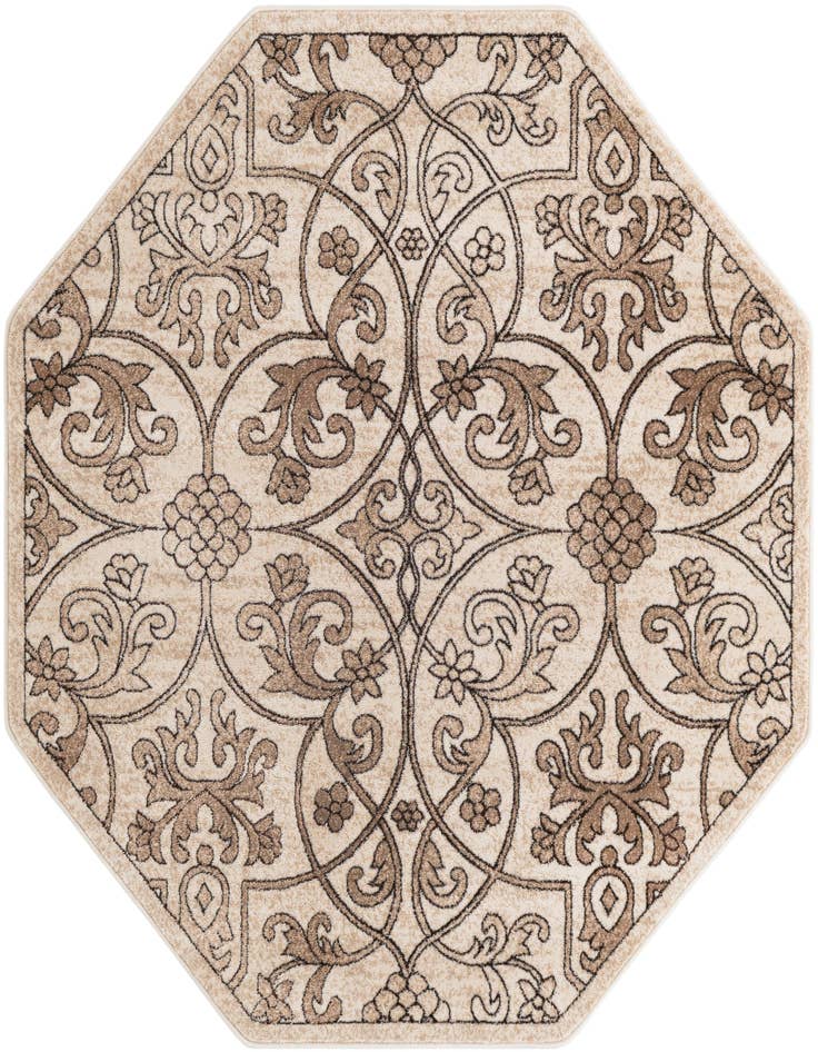 Detail image of 5' 3 x 5' 3 Himalaya Octagon Rug