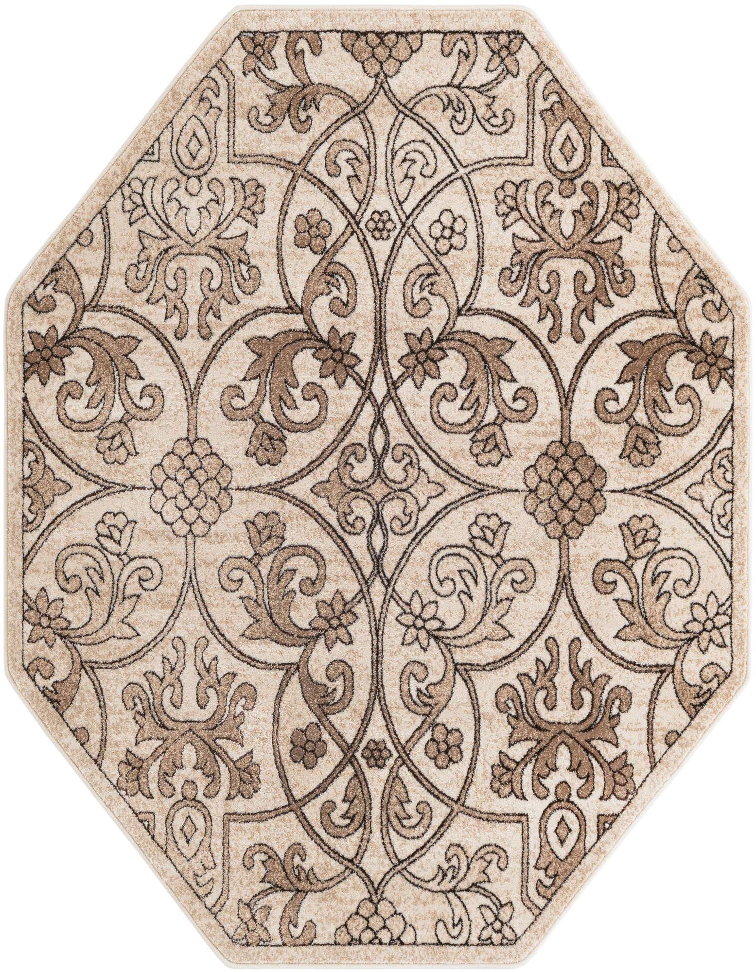 Primary image  5' 3 x 5' 3 Nepal Octagon Rug