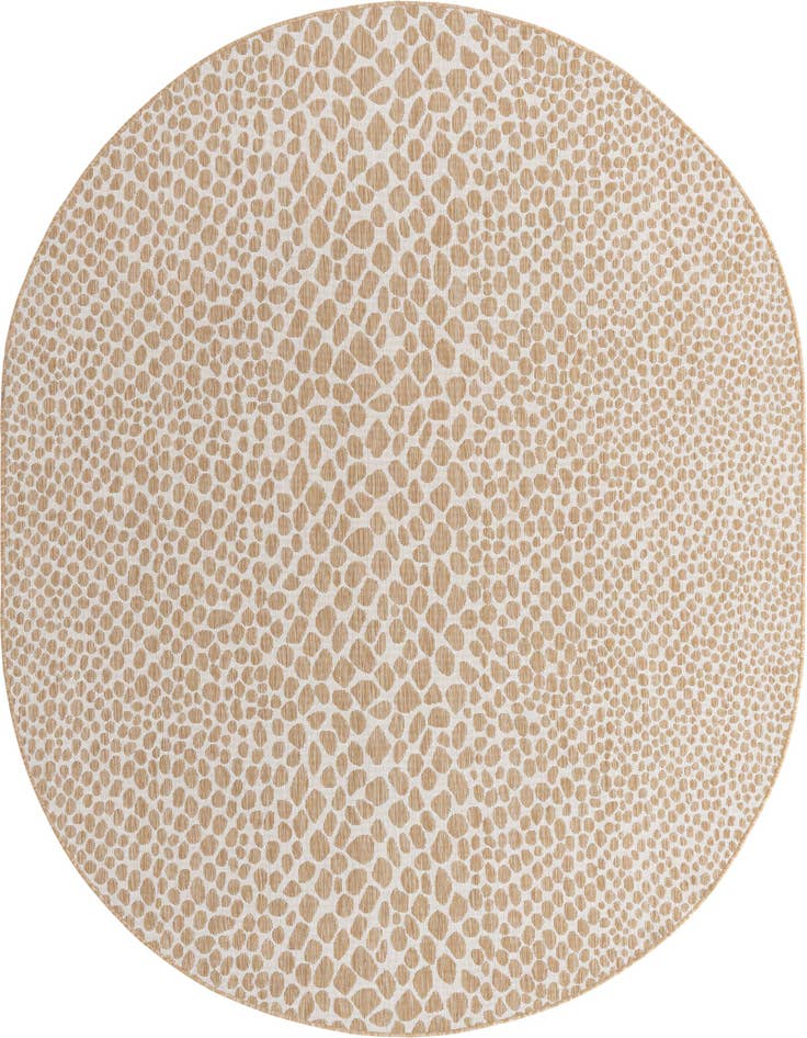 Detail image of 7' 10 x 10' Easy-Clean Jill Zarin Cape Town Indoor / Outdoor Oval Rug