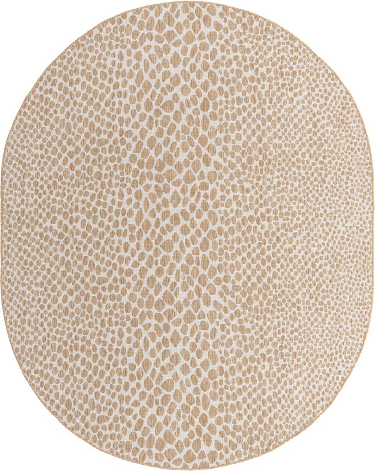 Detail image of 7' 10 x 10' Easy-Clean Jill Zarin Cape Town Indoor / Outdoor Oval Rug