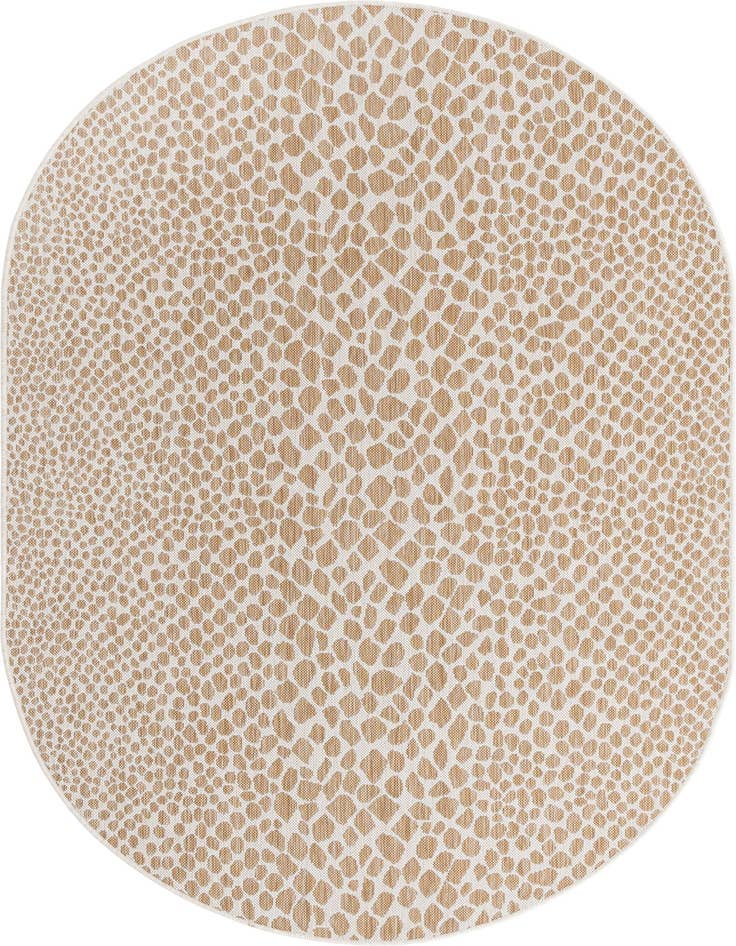 Detail image of 5' 3 x 8' Easy-Clean Jill Zarin Cape Town Indoor / Outdoor Oval Rug