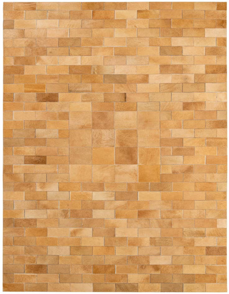 Detail image of 5' 2 x 8' 1 Cowhide - Patchwork Rug