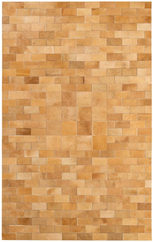Detail image of 5' 2 x 8' 1 Cowhide - Patchwork Rug