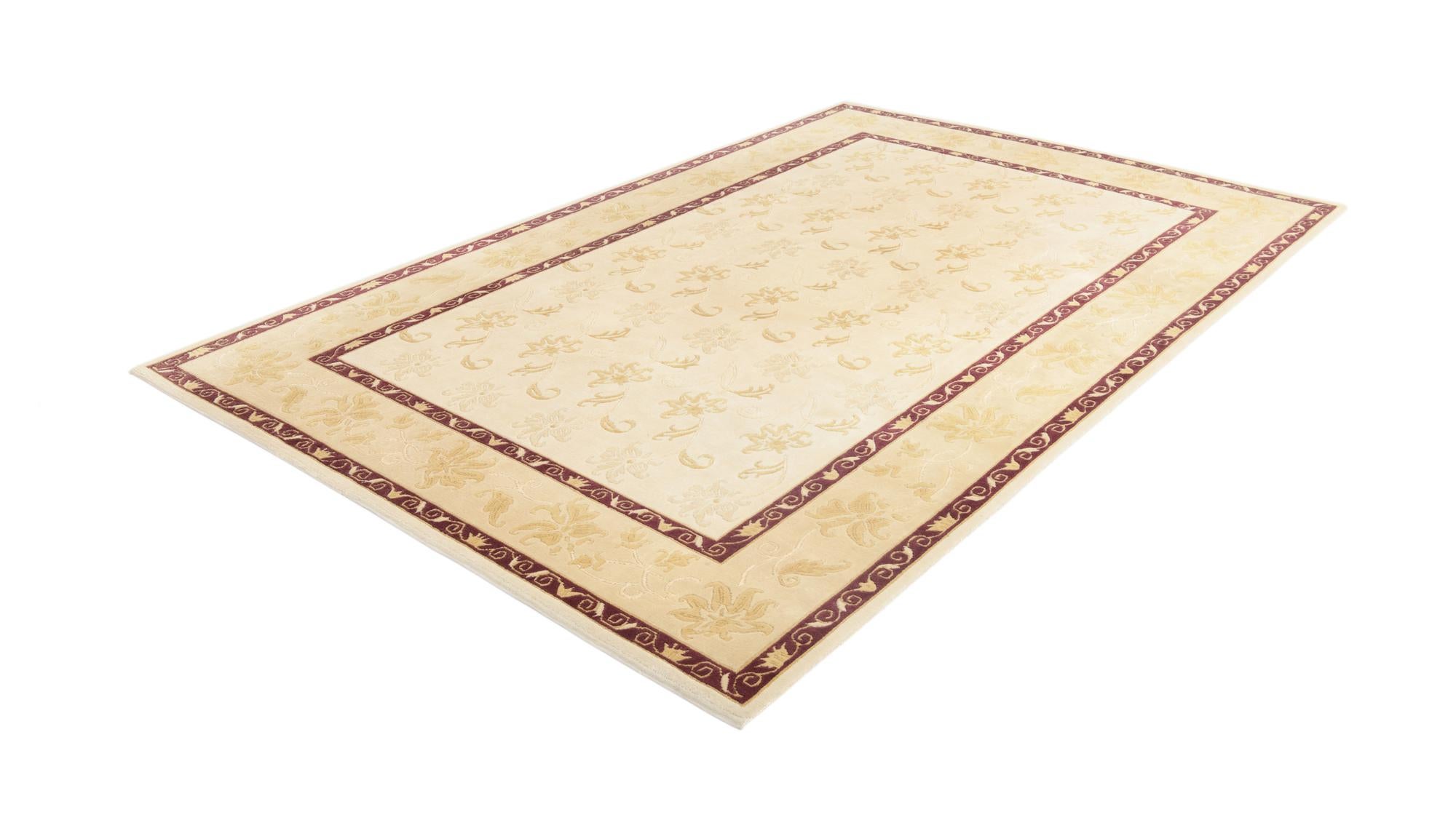6' 8 x 9' 10 Hand Knotted Darya Wool Rug