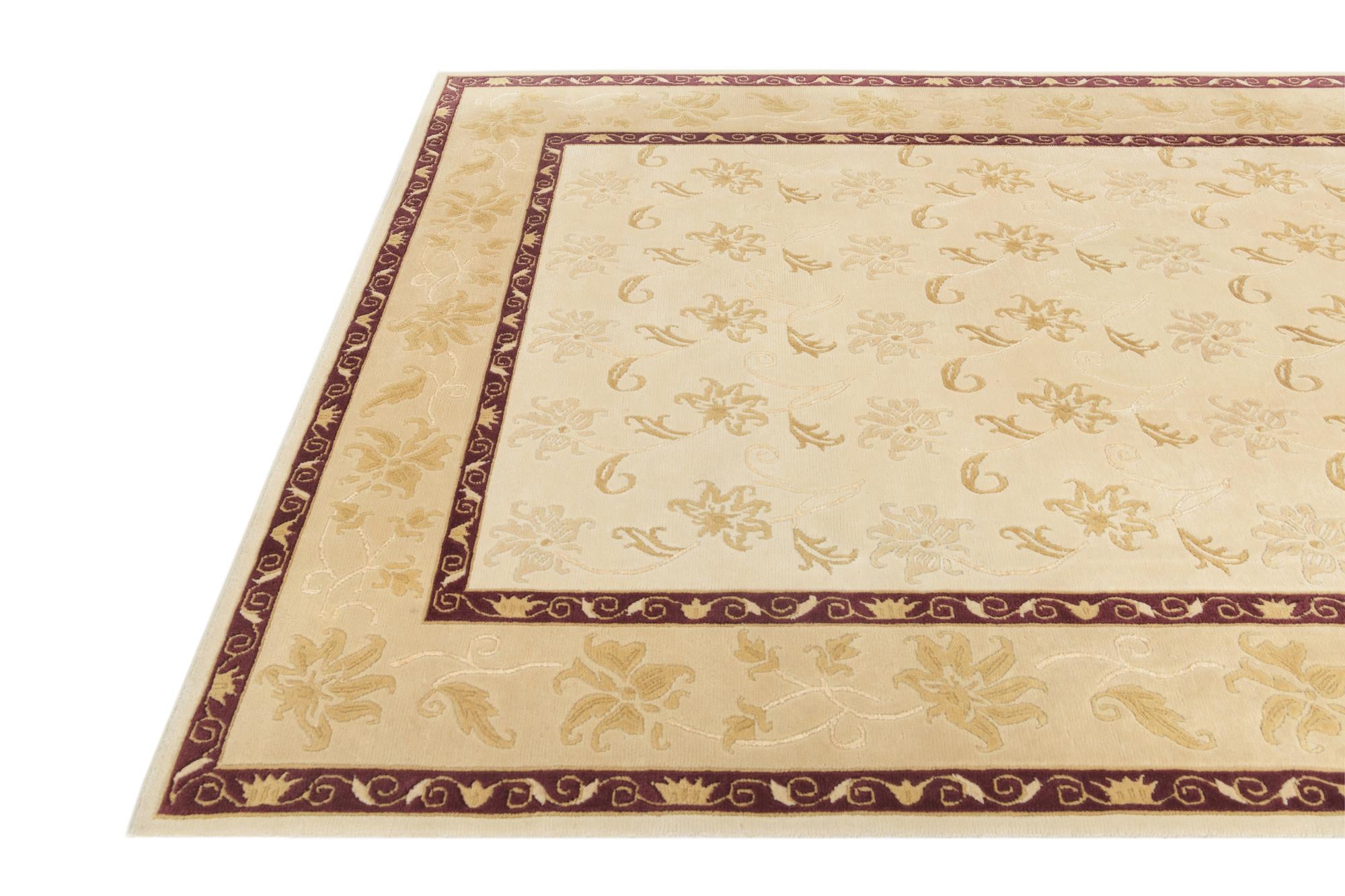6' 8 x 9' 10 Hand Knotted Darya Wool Rug