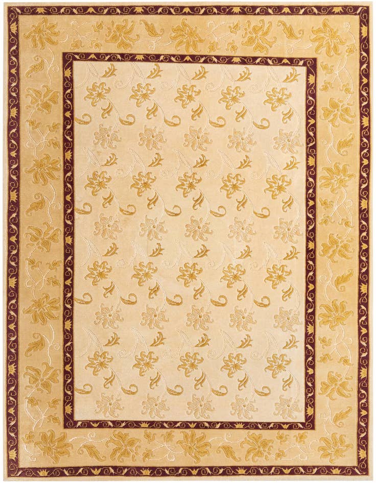 Detail image of 6' 8 x 9' 10 Hand Knotted Darya Wool Rug