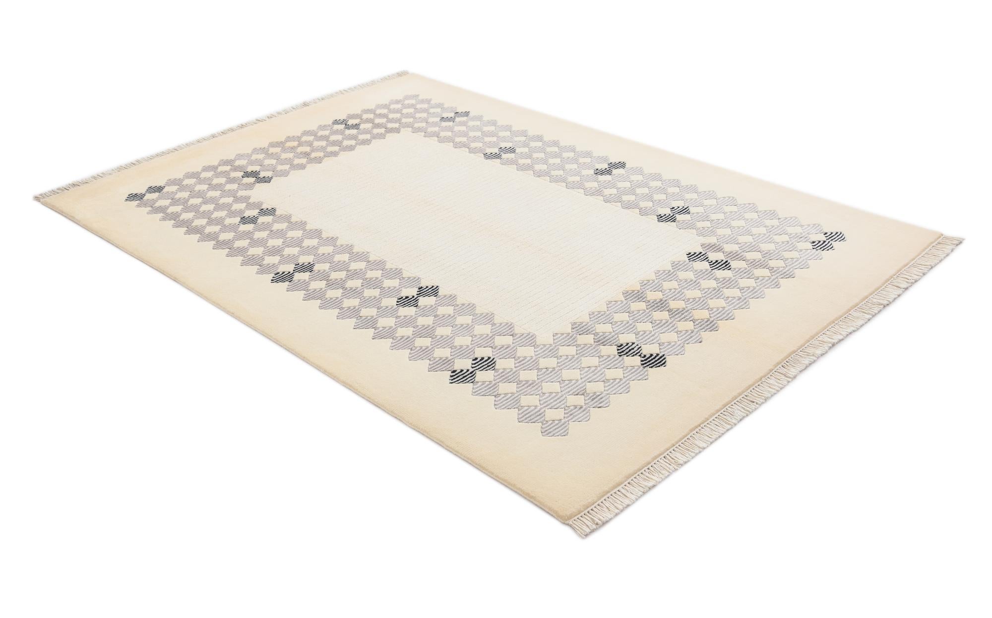4' 10 x 6' 7 Hand Knotted Darya Wool Rug