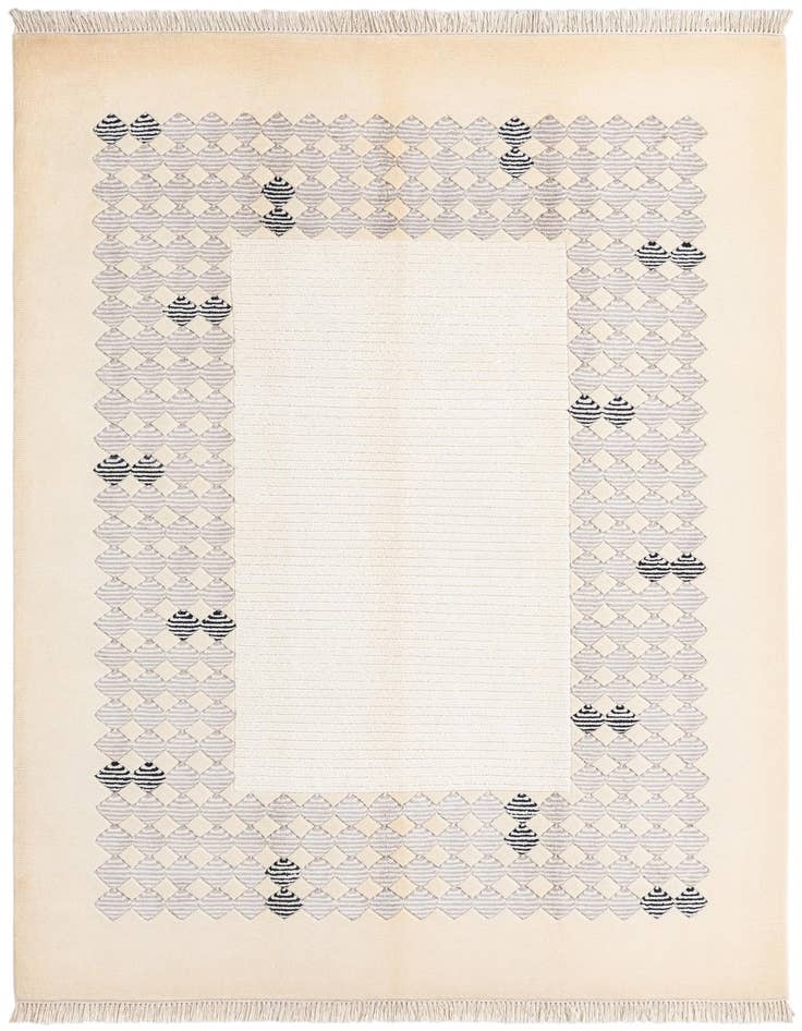 Detail image of 4' 10 x 6' 7 Hand Knotted Darya Wool Rug