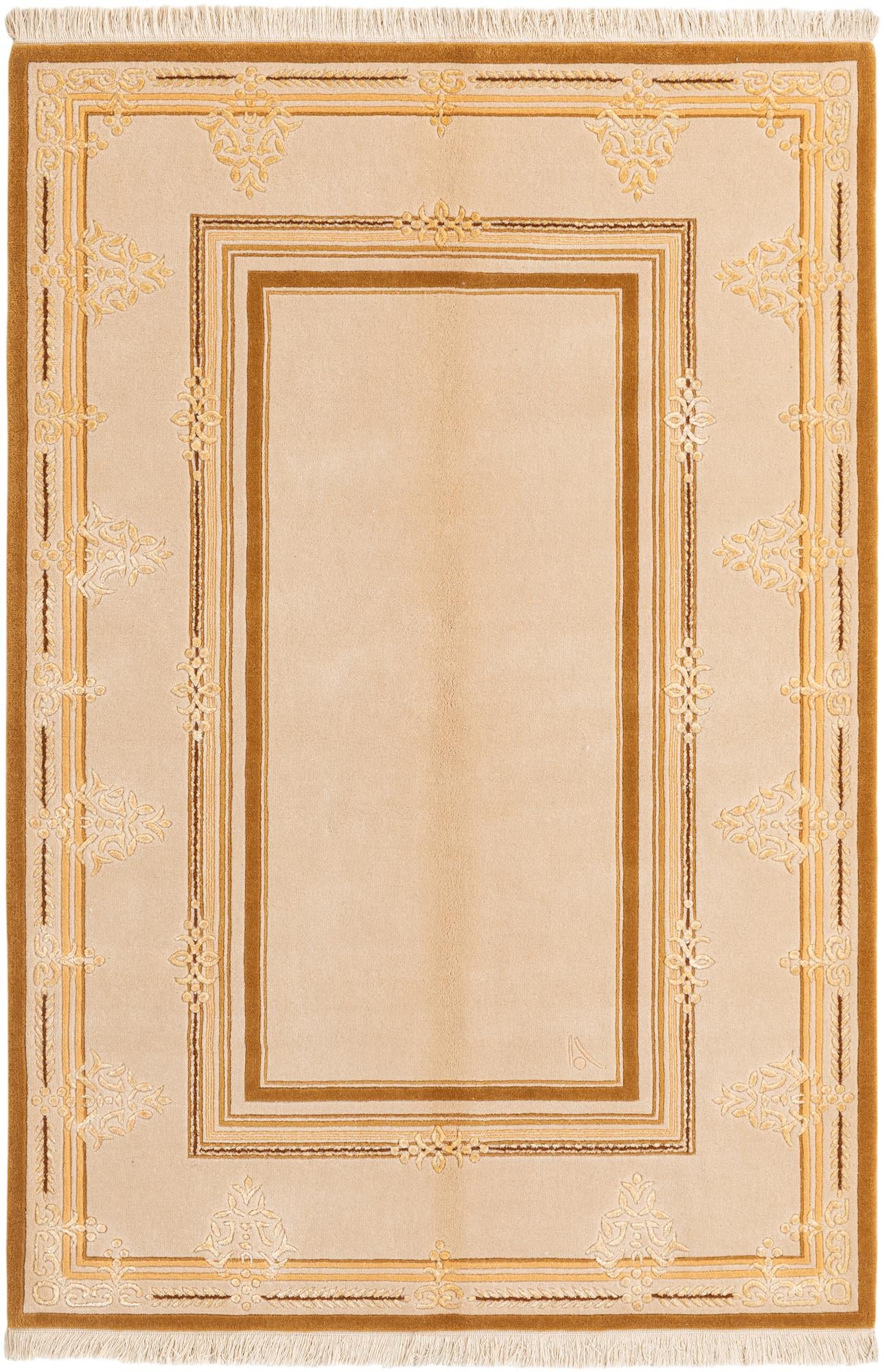 3' 11 x 5' 11 Hand Knotted Darya Wool Rug