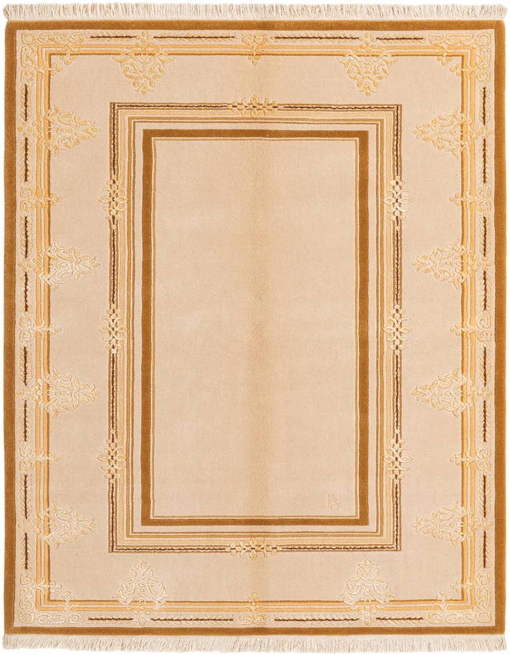 Detail image of 3' 11 x 5' 11 Hand Knotted Darya Wool Rug
