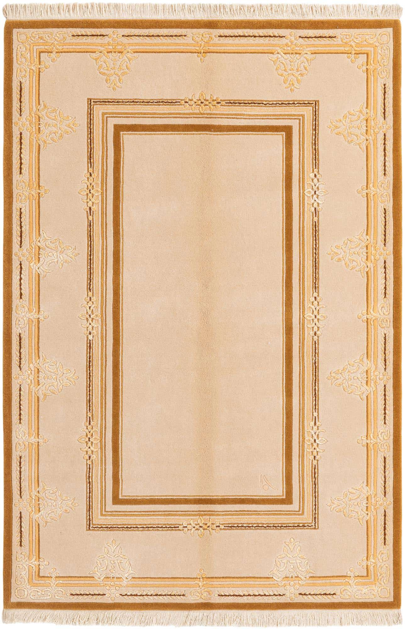 3' 11 x 5' 11 Hand Knotted Darya Wool Rug