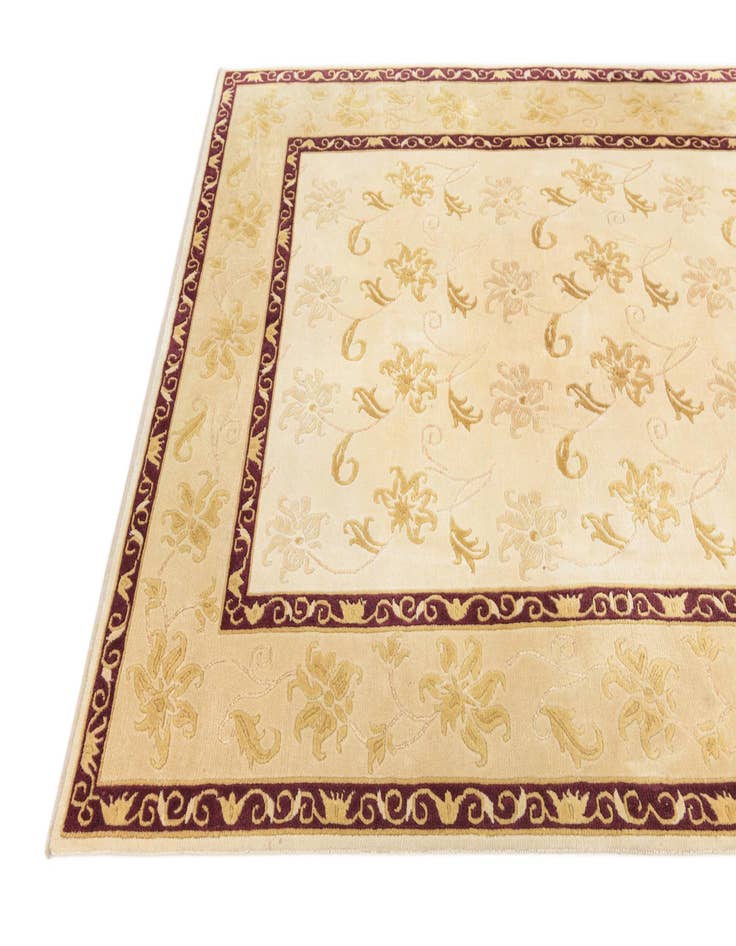 Detail image of 5' 9 x 8'  Hand Knotted Darya Wool Rug