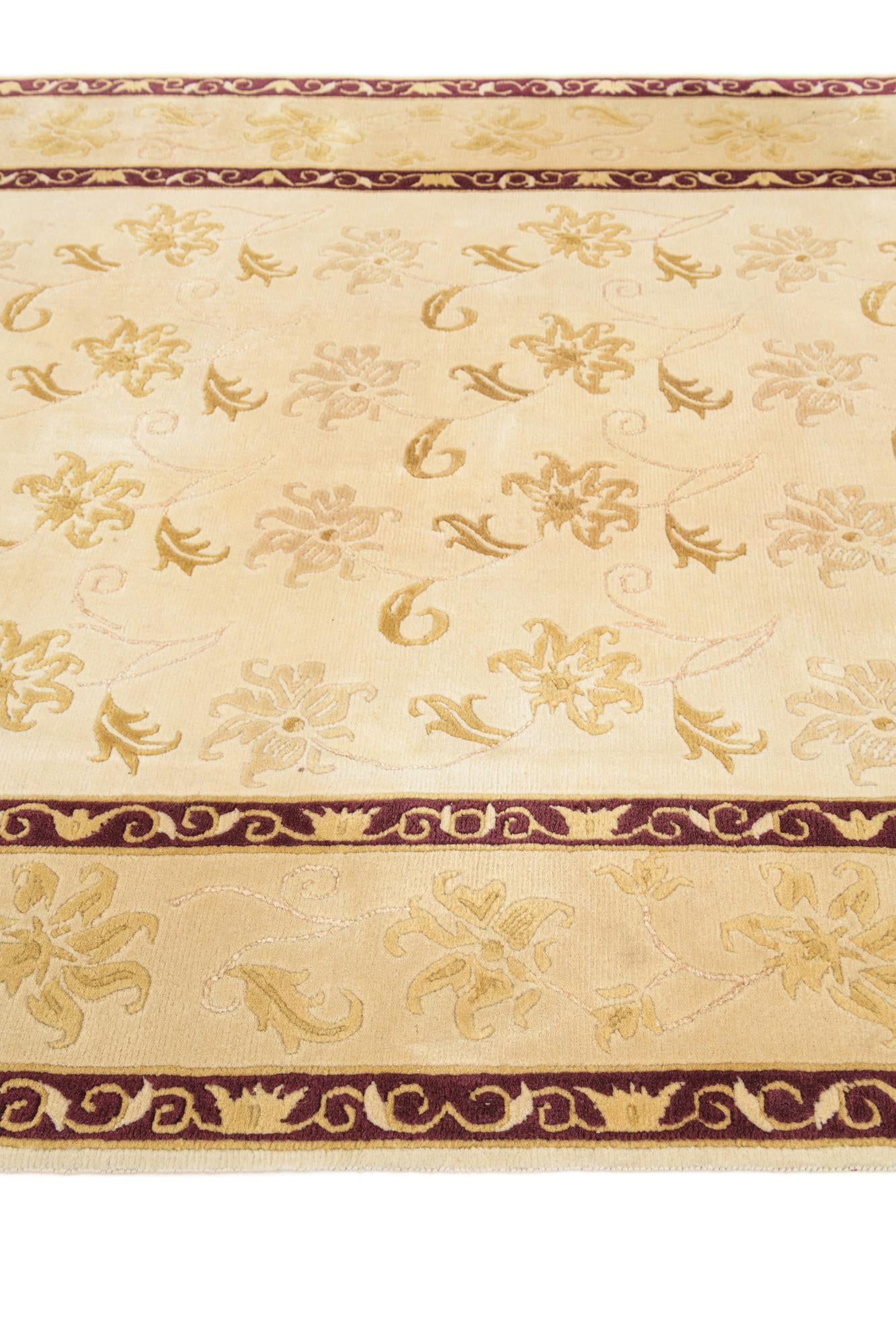 5' 9 x 8' Hand Knotted Darya Wool Rug