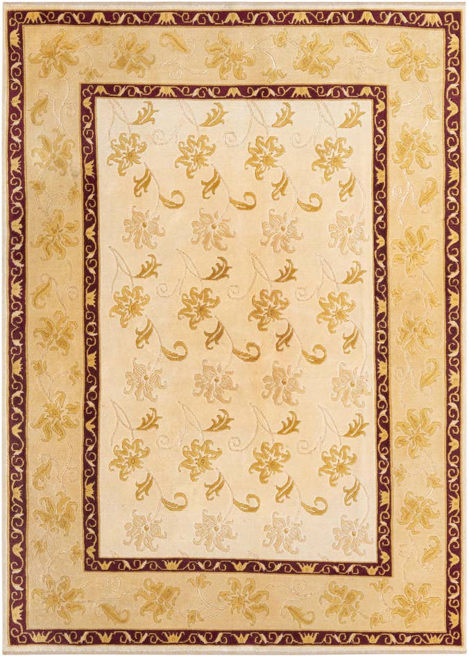 Detail image of 5' 9 x 8' Hand Knotted Darya Wool Rug