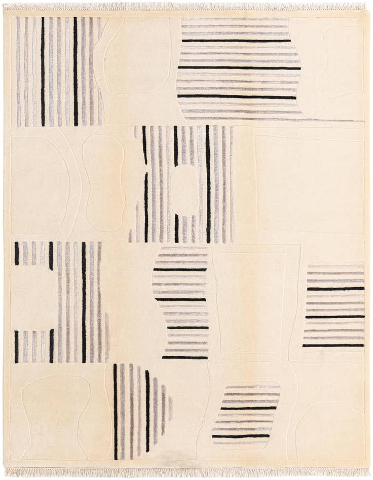 Detail image of 5' 7 x 8' 2 Hand Knotted Darya Wool Rug