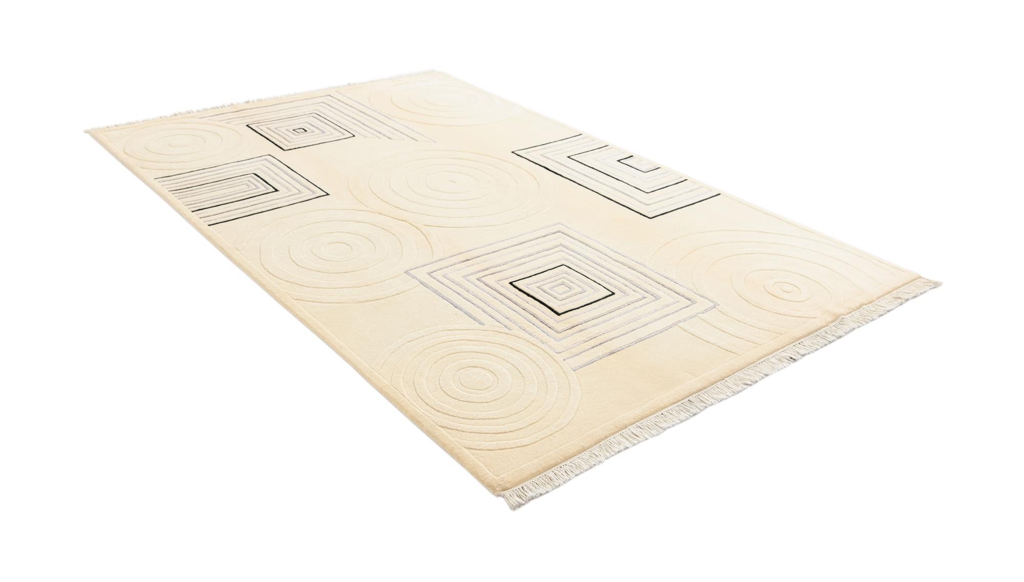 5' 6 x 7' 11 Hand Knotted Darya Wool Rug