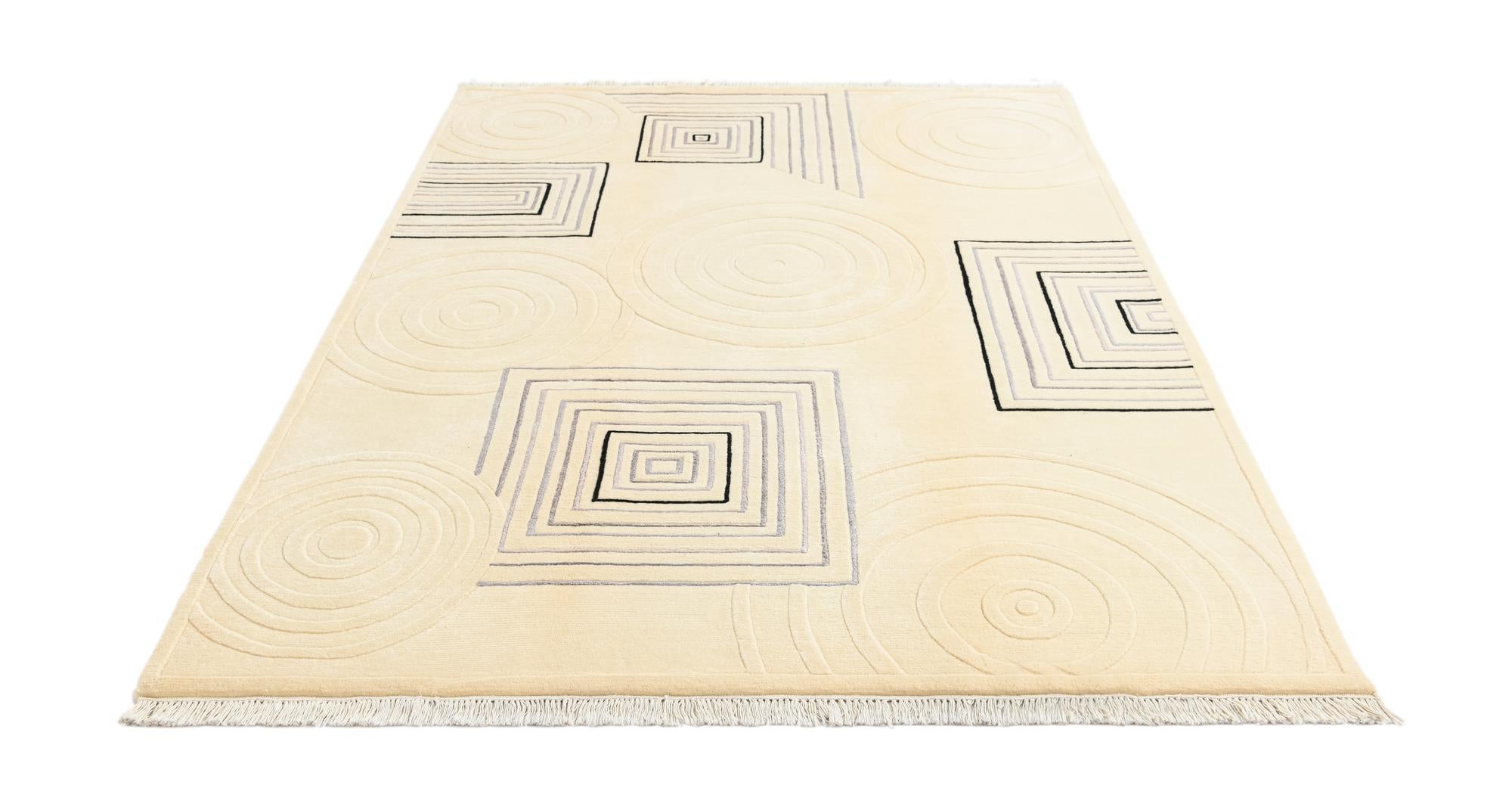 5' 6 x 7' 11 Hand Knotted Darya Wool Rug