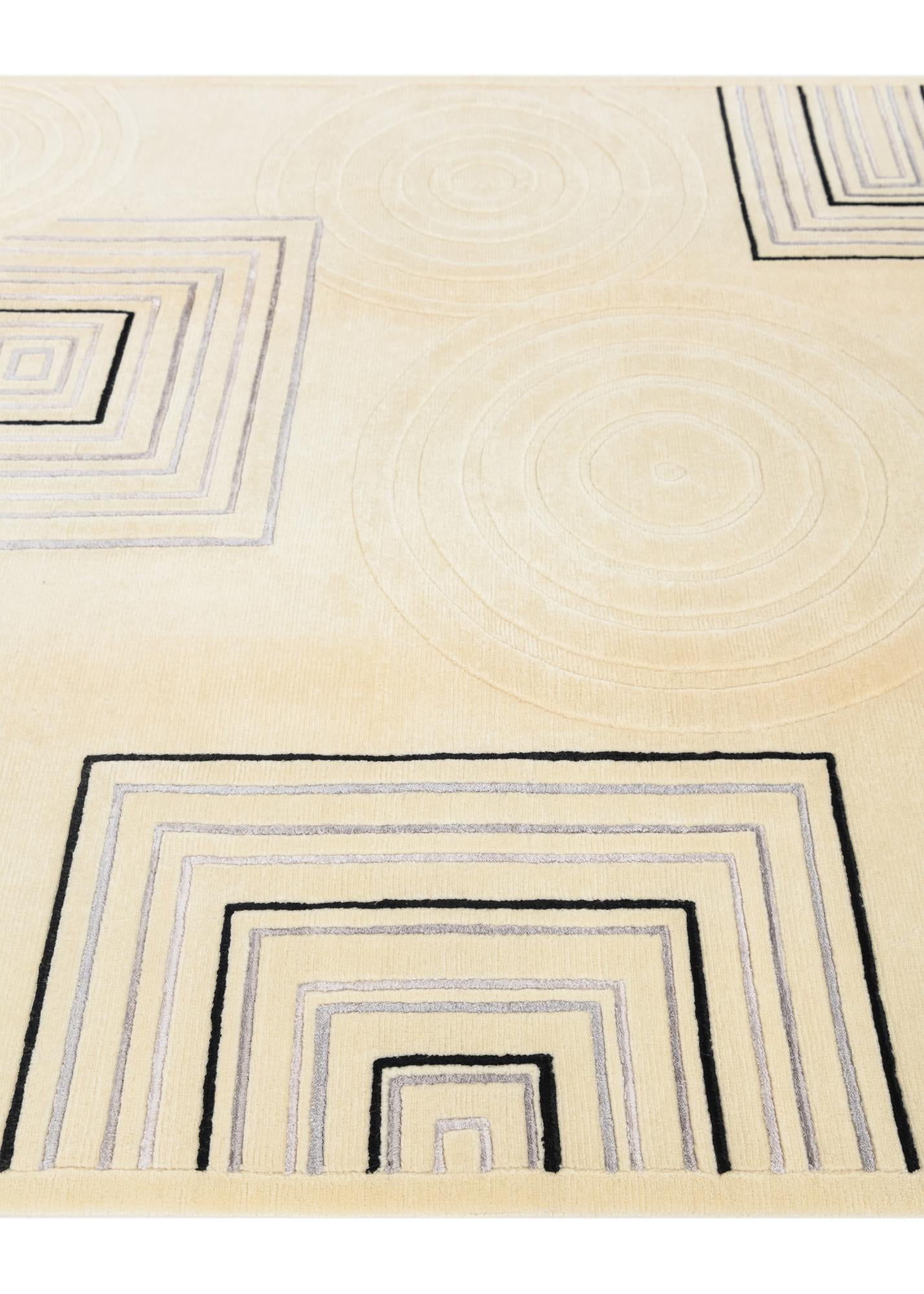 5' 6 x 7' 11 Hand Knotted Darya Wool Rug