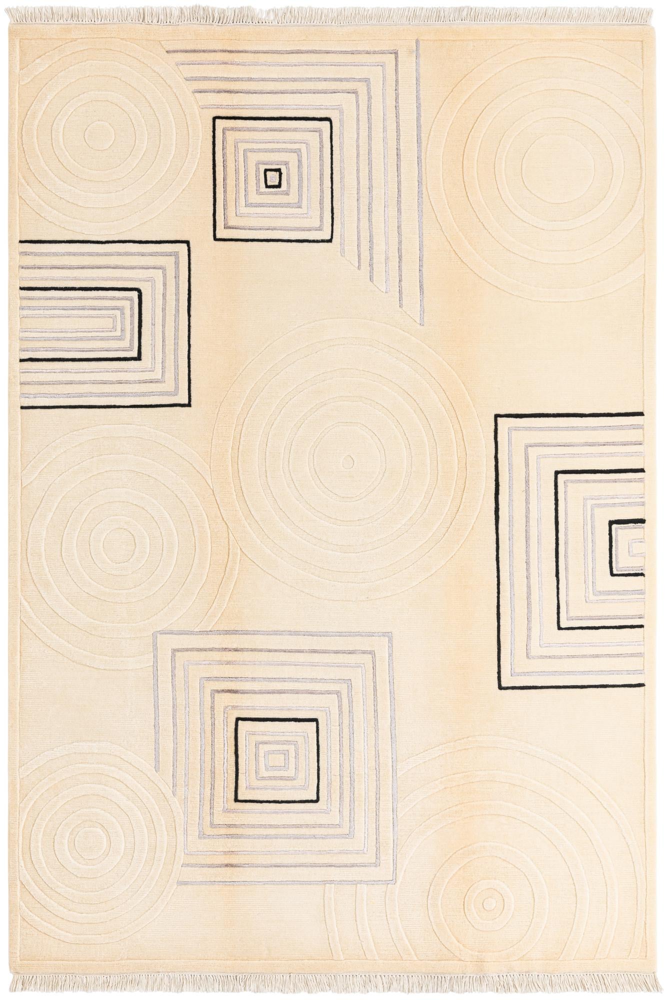 5' 6 x 7' 11 Hand Knotted Darya Wool Rug