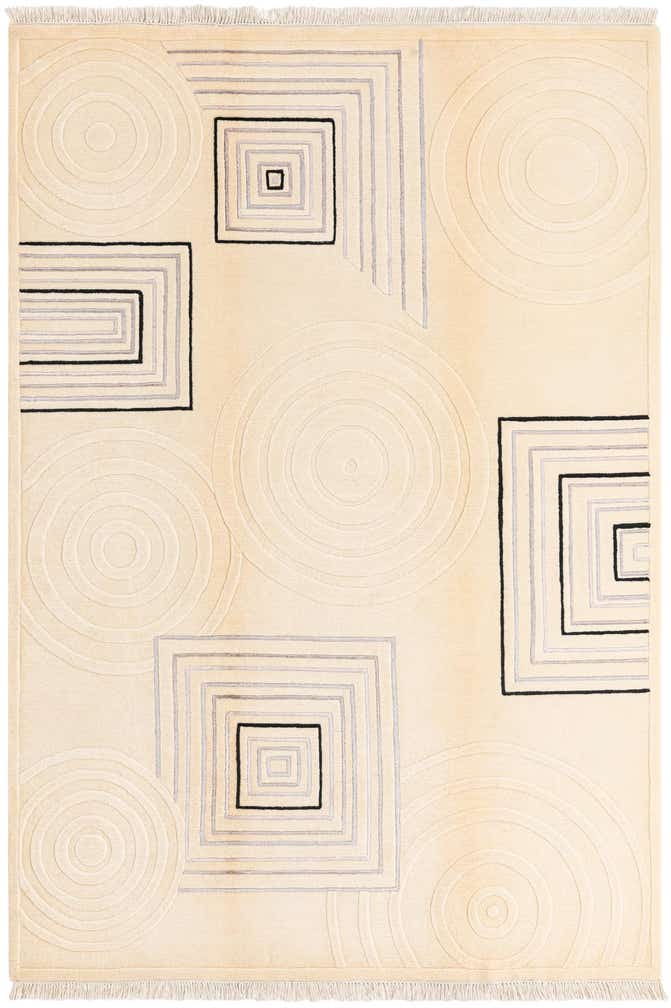 5' 6 x 7' 11 Hand Knotted Darya Wool Rug