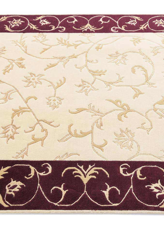 Detail image of 4' 8 x 6' 9 Hand Knotted Darya Rug