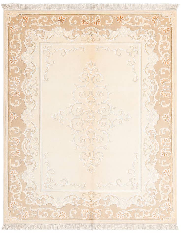 Detail image of 5' 1 x 6' 8 Hand Knotted Darya Wool Rug