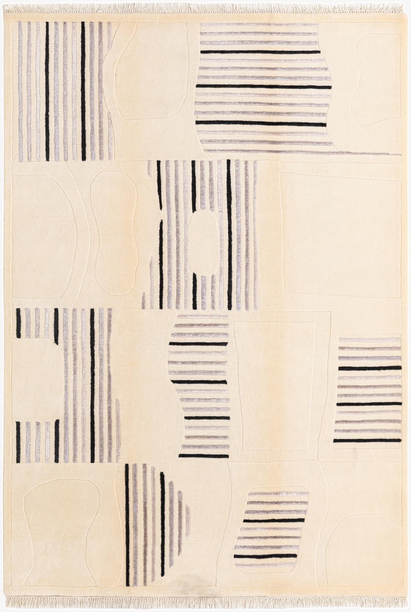 5' 7 x 8' 2  Hand Knotted Darya Wool Rug