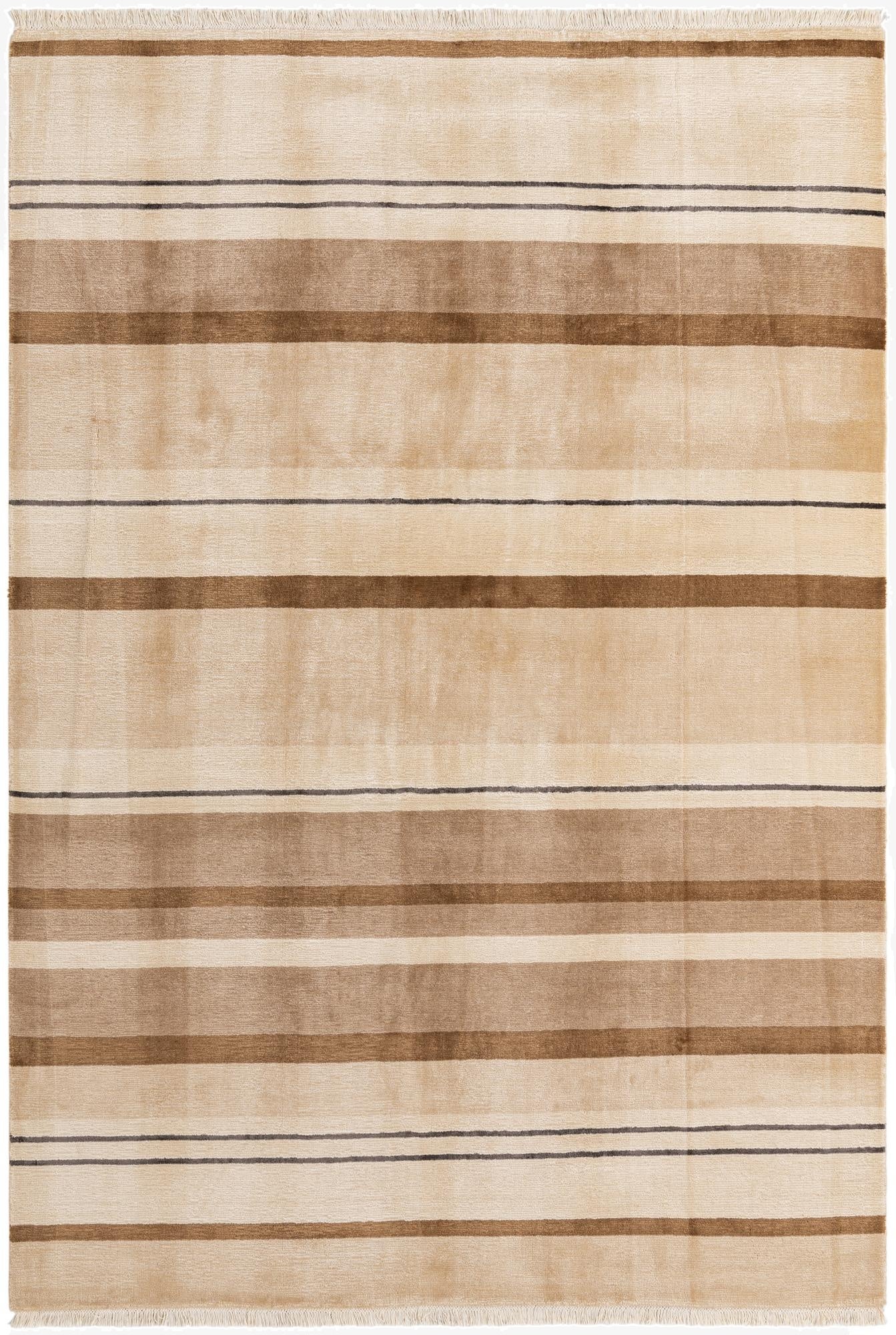 6' 7 x 9' 8  Hand Knotted Darya Wool Rug