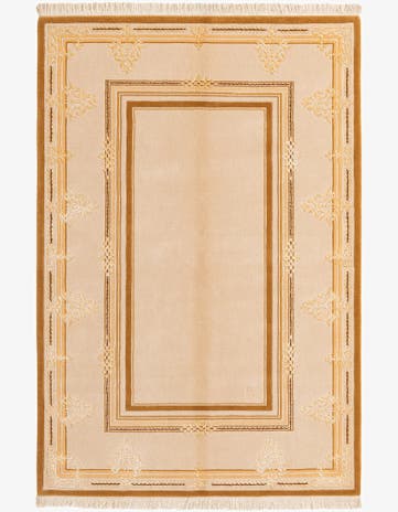 3' 11 x 5' 11 Hand Knotted Darya Wool Rug