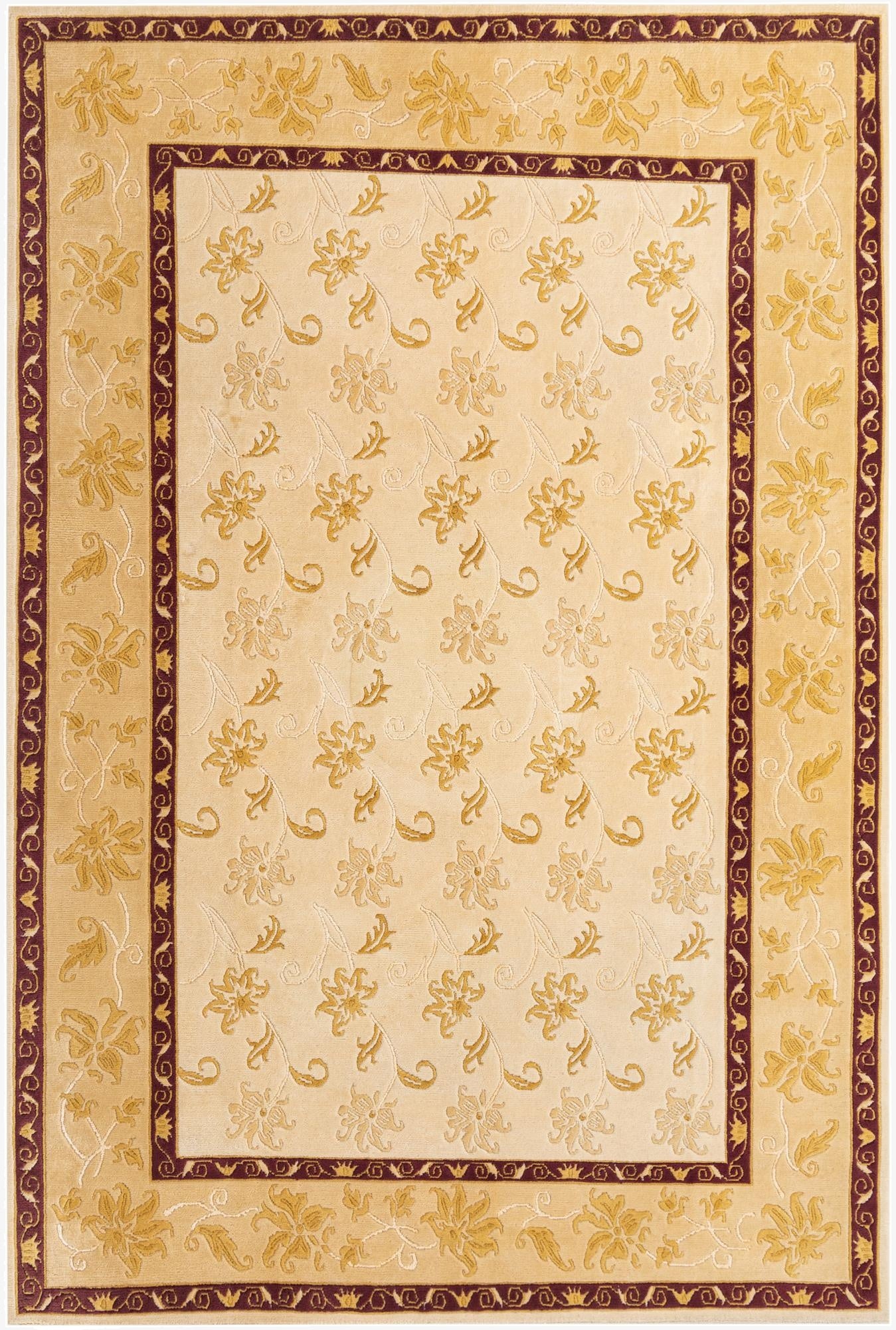 6' 8 x 9' 10  Hand Knotted Darya Wool Rug