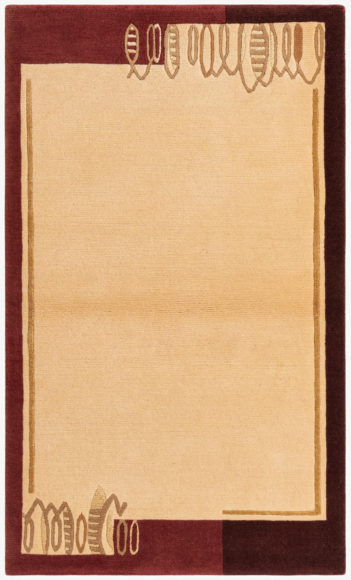 2' 11 x 4' 11  Hand Knotted Darya Wool Rug