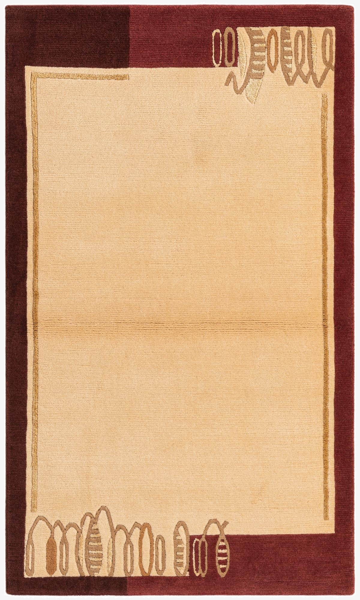 2' 10 x 4' 9  Hand Knotted Darya Wool Rug