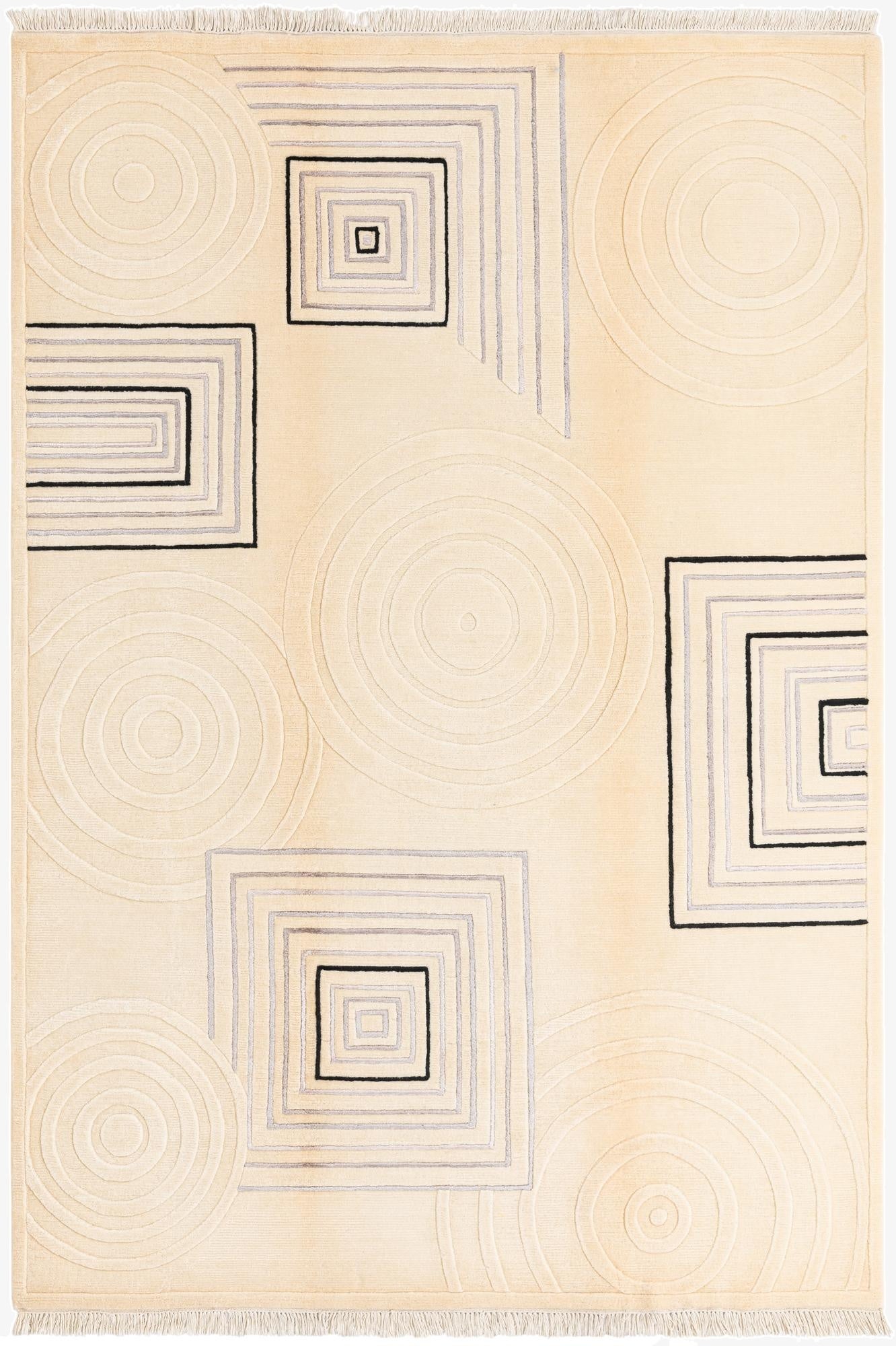 5' 6 x 7' 11  Hand Knotted Darya Wool Rug