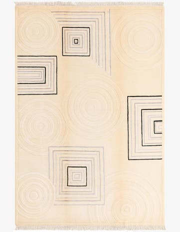 5' 6 x 7' 11 Hand Knotted Darya Wool Rug