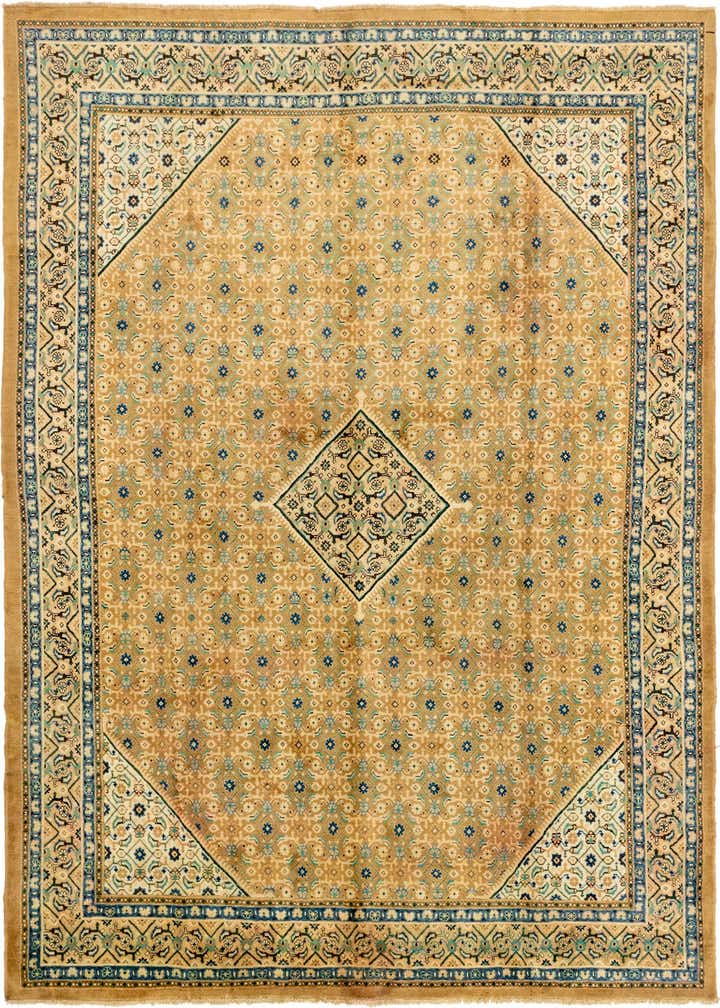10' x 13' 5 Hand Knotted Farahan Persian Wool Rug