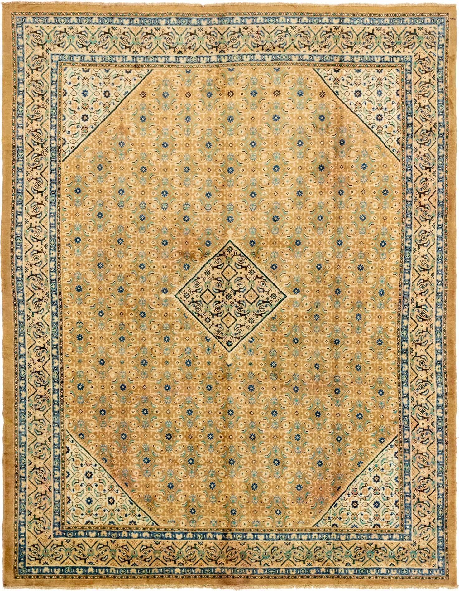 10' x 13' 5 Hand Knotted Farahan Persian Wool Rug
