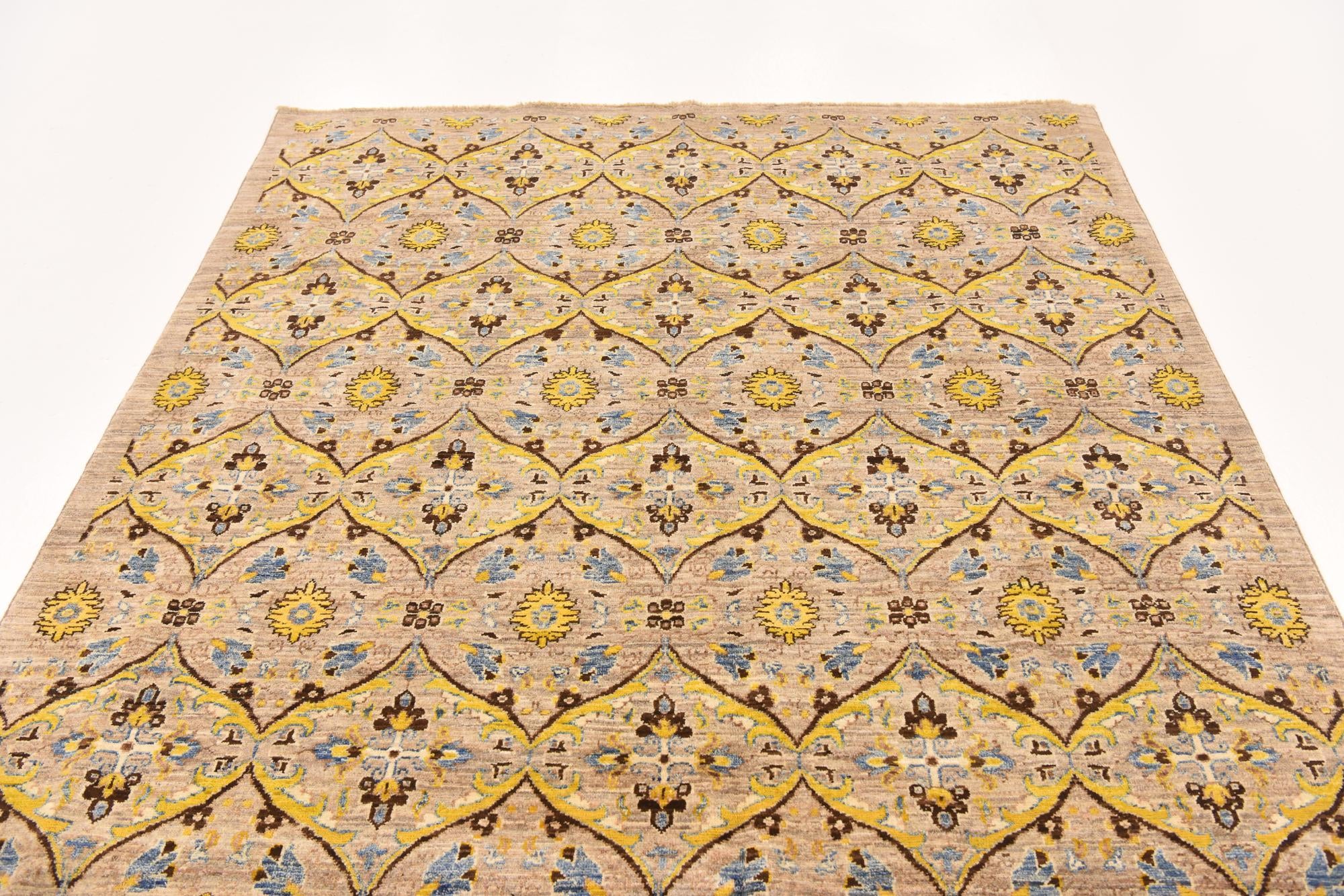 6' x 8' 8 Hand Knotted Ikat Oriental Rug