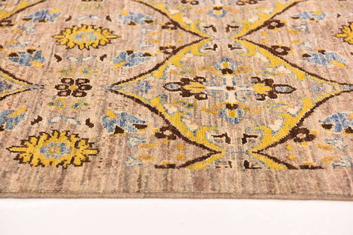 6' x 8' 8 Hand Knotted Ikat Oriental Rug