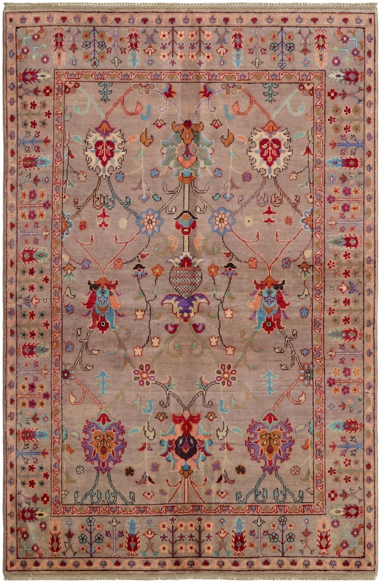 5' 3 x 7' 9 Hand Knotted Kazak Rug