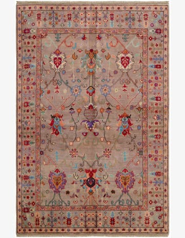 5' 3 x 7' 9 Hand Knotted Kazak Rug