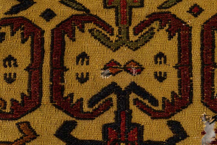 4' 4 x 6' 7 Hand Woven Kilim Afghan Wool Rug