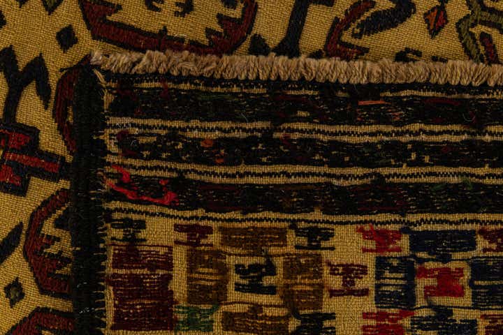4' 4 x 6' 7 Hand Woven Kilim Afghan Wool Rug