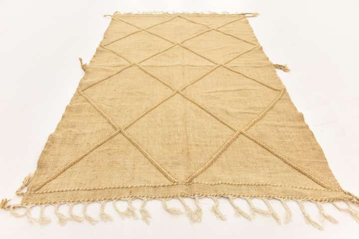 5' 1 x 8' 4 Hand Knotted Moroccan Wool Rug