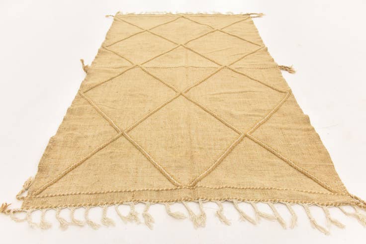 Detail image of 5' 1 x 8' 4 Hand Knotted Moroccan Wool Rug