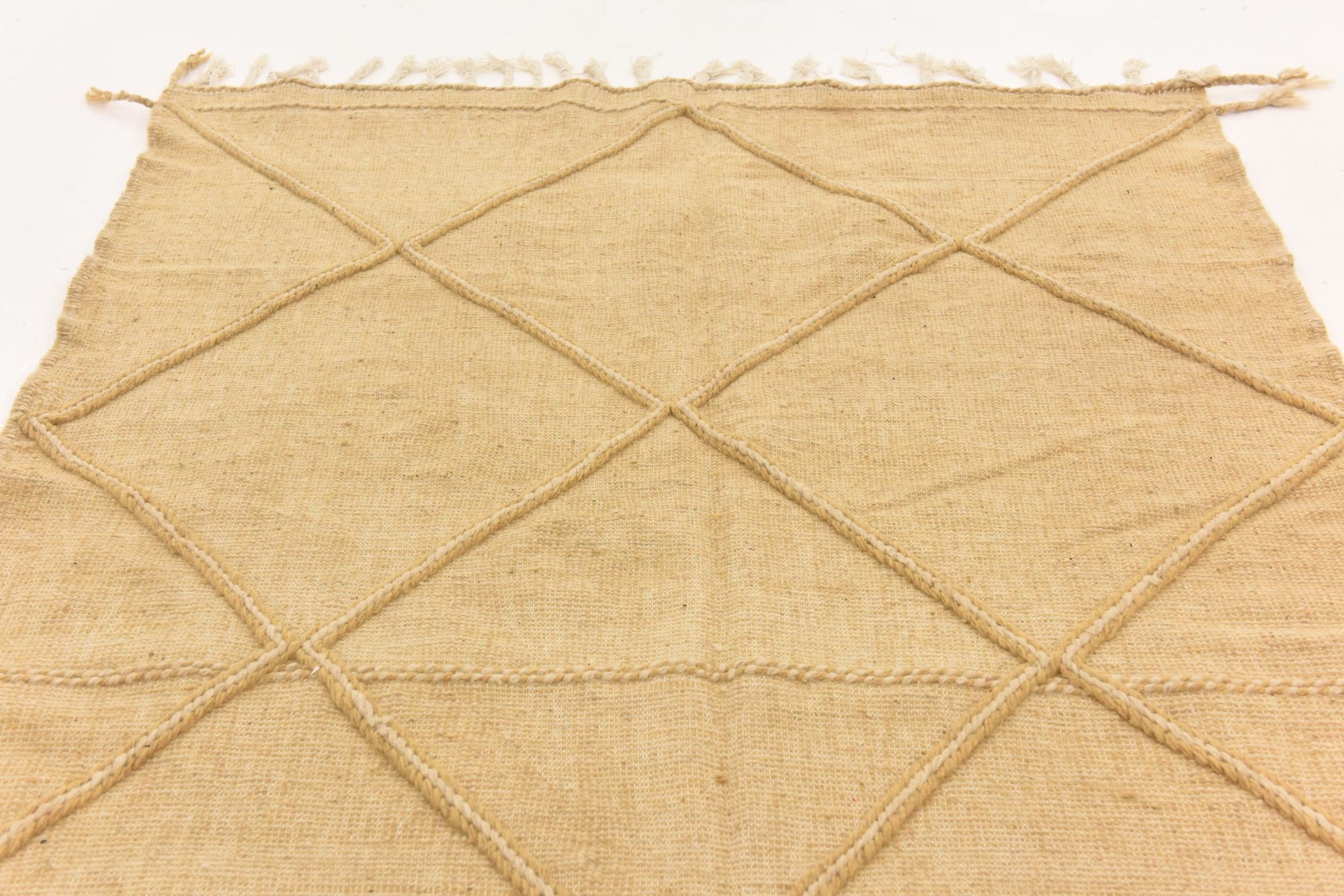 5' 1 x 8' 4 Hand Knotted Moroccan Wool Rug